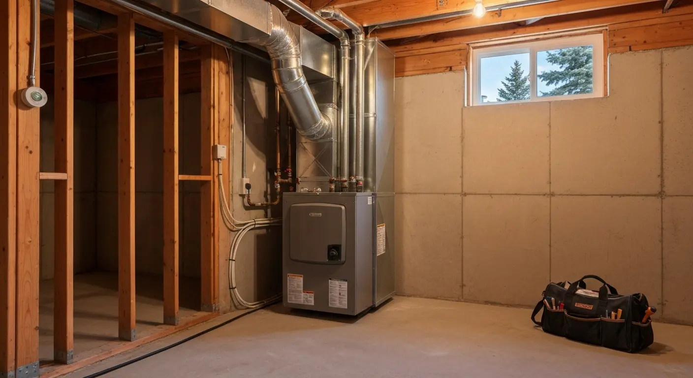 Gas furnace installation