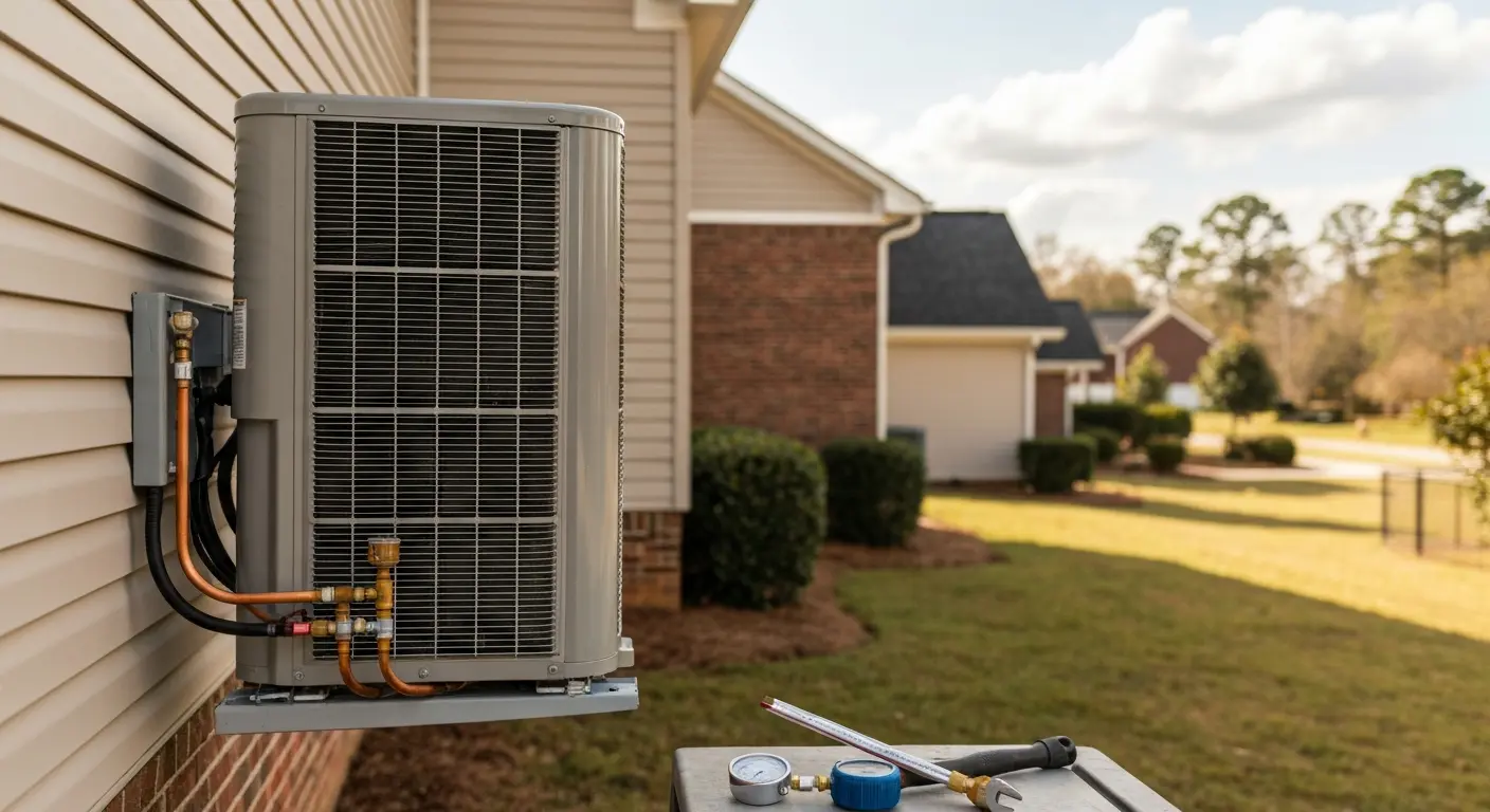 New air conditioning installation