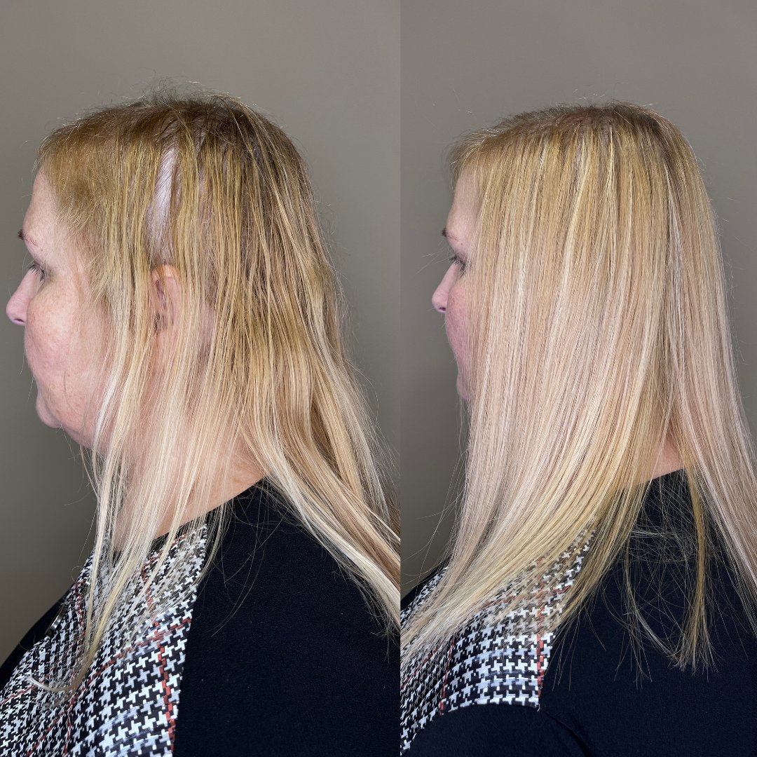 Infoltimento capelli nano cheratina Verona Kherapy prima e dopo