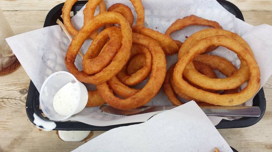 Basket of onion rings