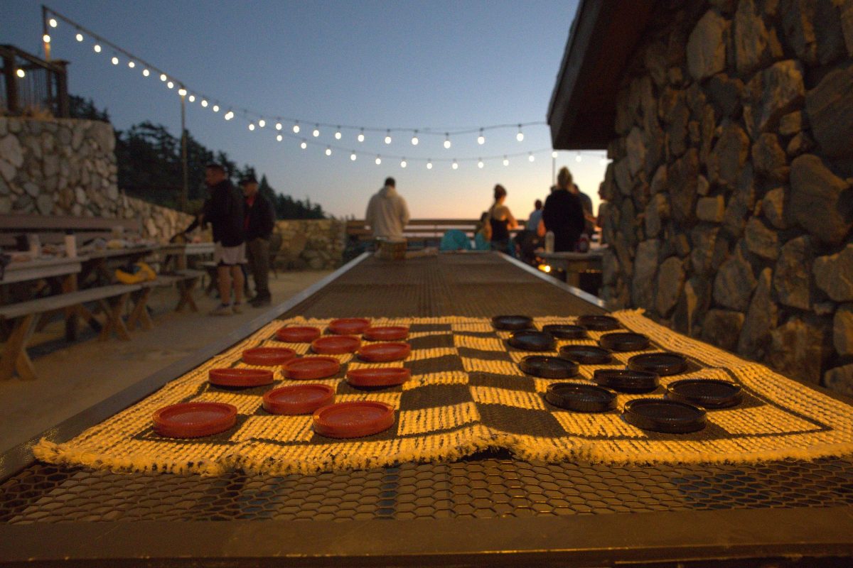A giant chessboard on the Notch deck