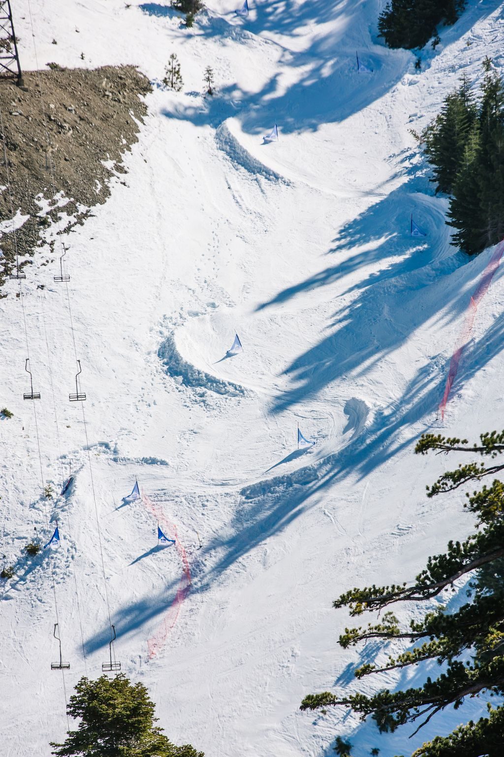 Looking down the Banked Slalom course on Robin's Run