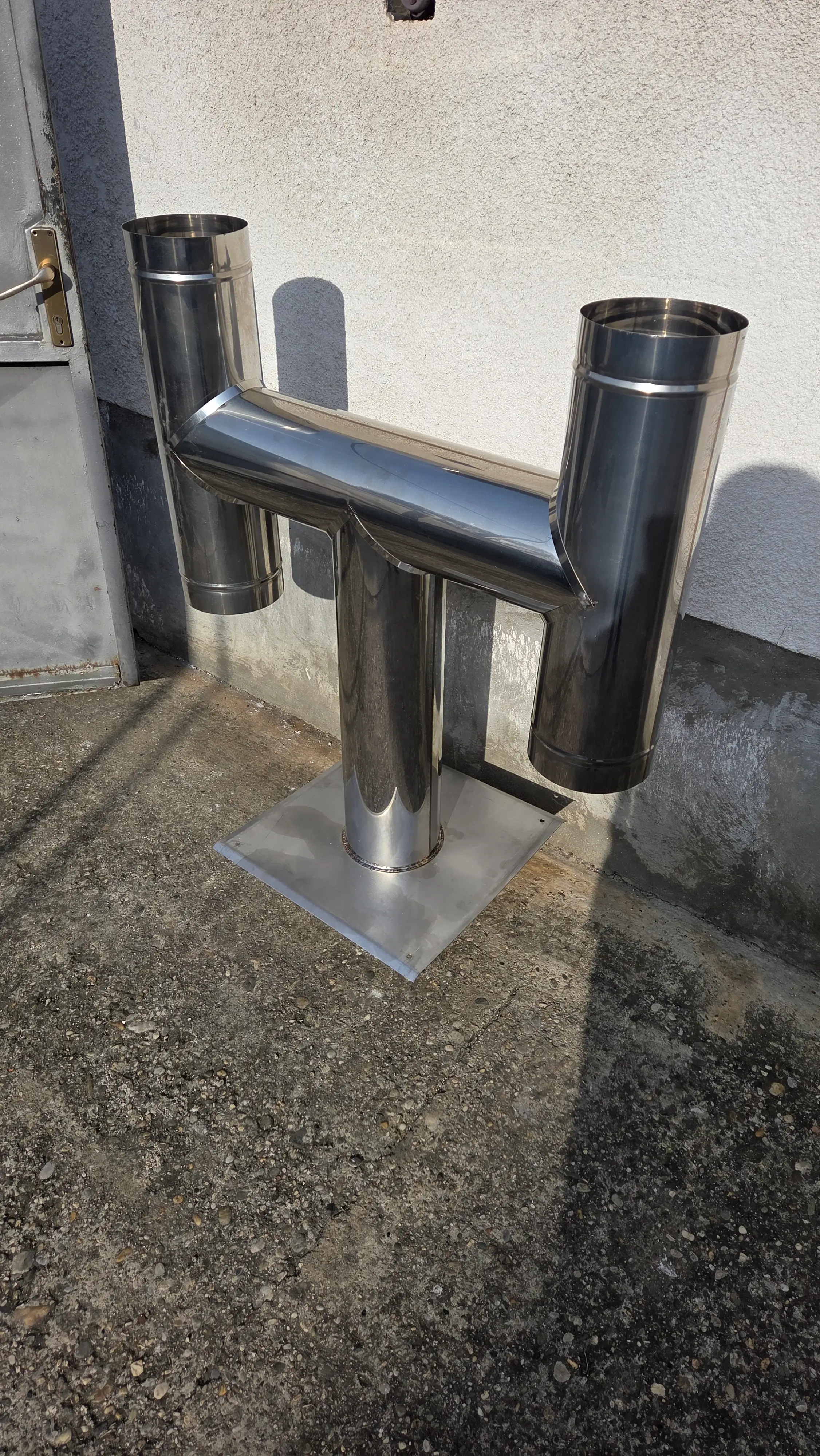 Inox kapa za betonski dimnjak — montaža po mjeri