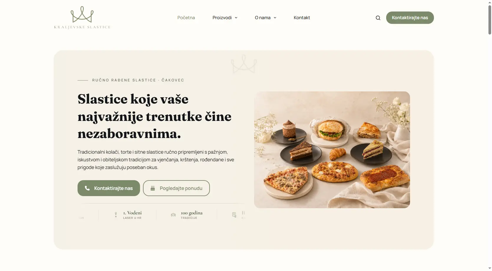 KRALJEVSKE SLASTICE web stranica