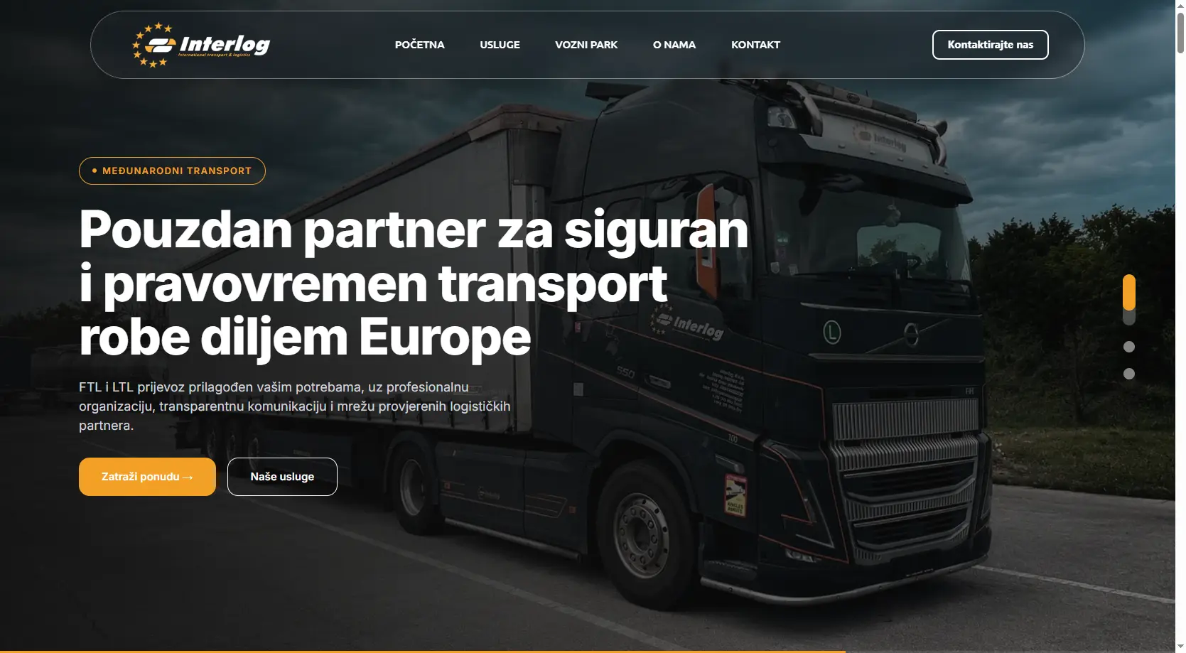 INTERLOG web stranica