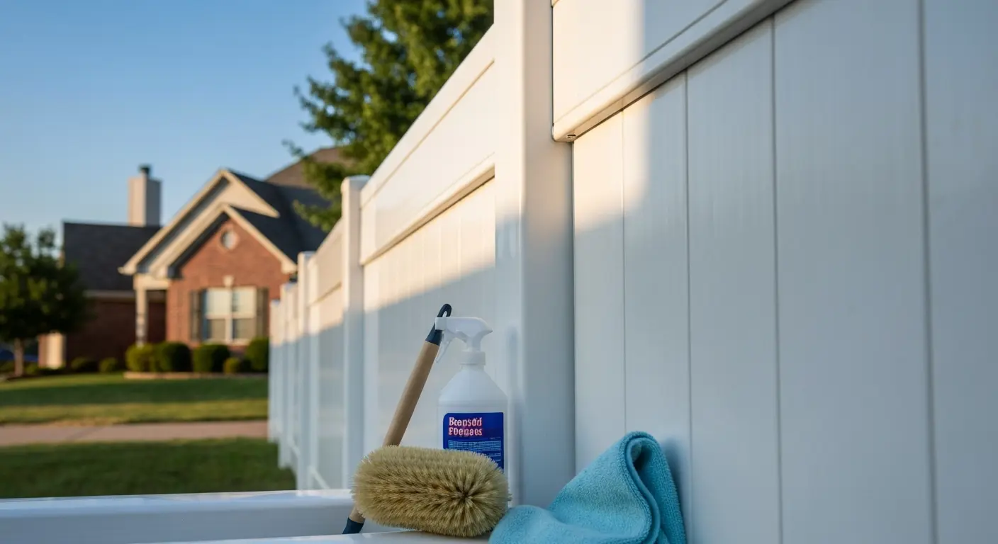 Vinyl fence repair and maintenance