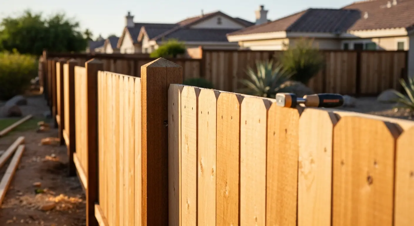 New fence installation in Valley Center