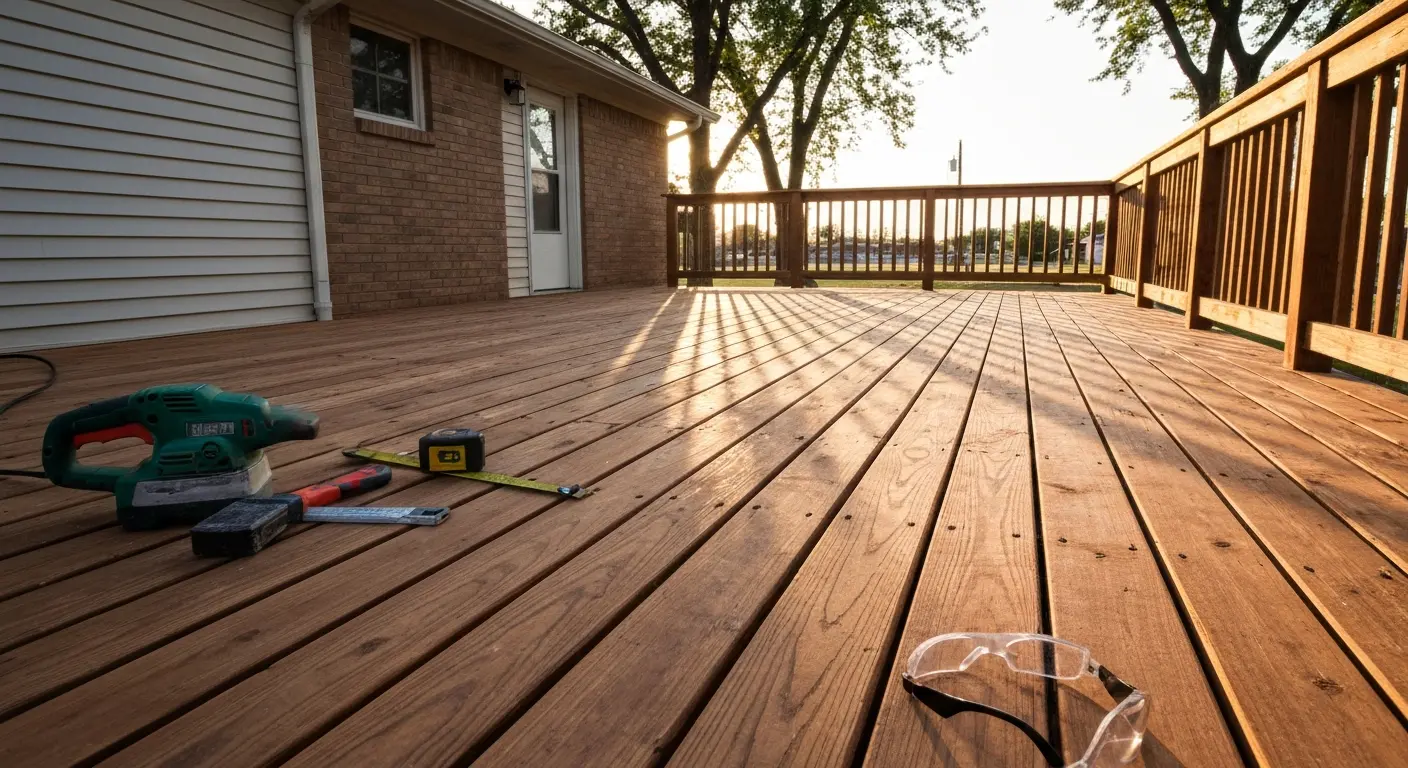 Deck repair and restoration work