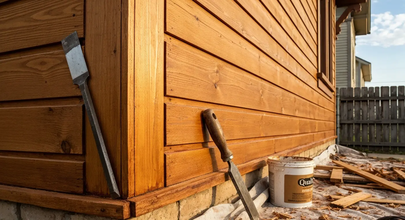 Wood siding repair