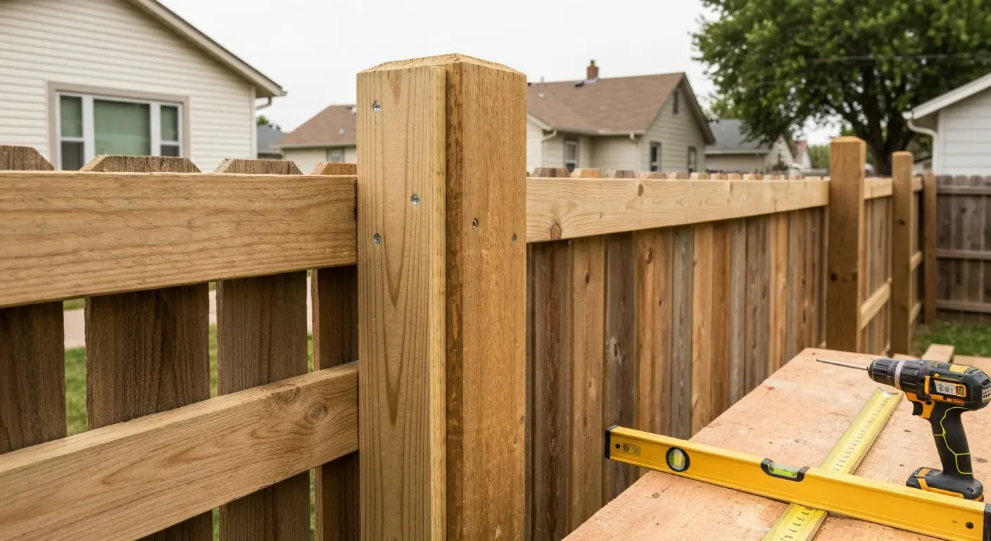Wood fence repair