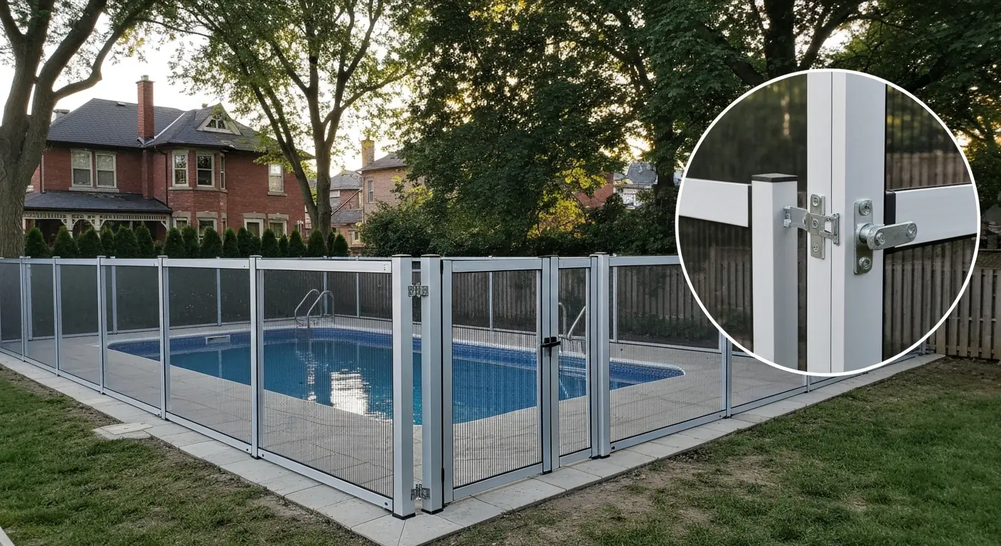 Pool enclosure fence