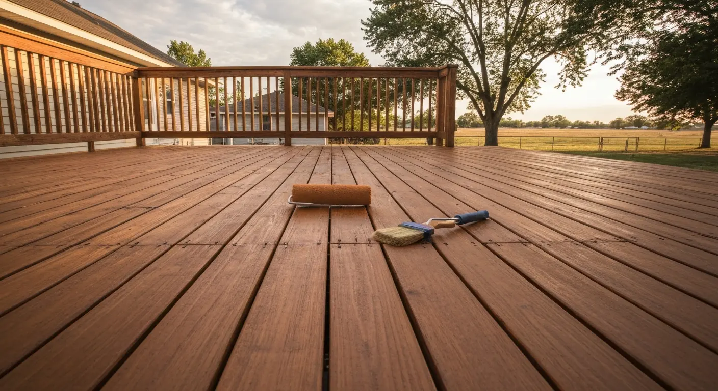 Deck staining service