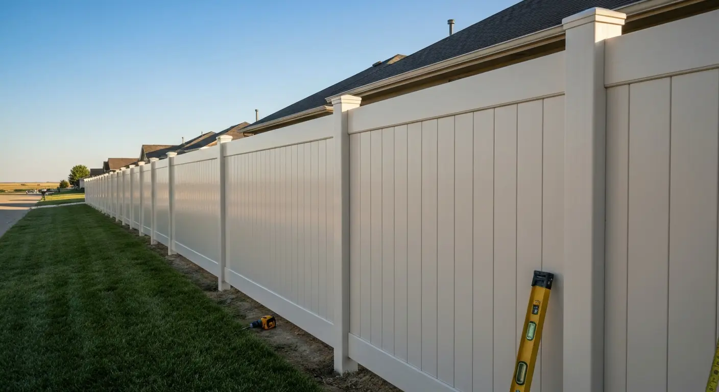 Vinyl fence in Maize neighborhood