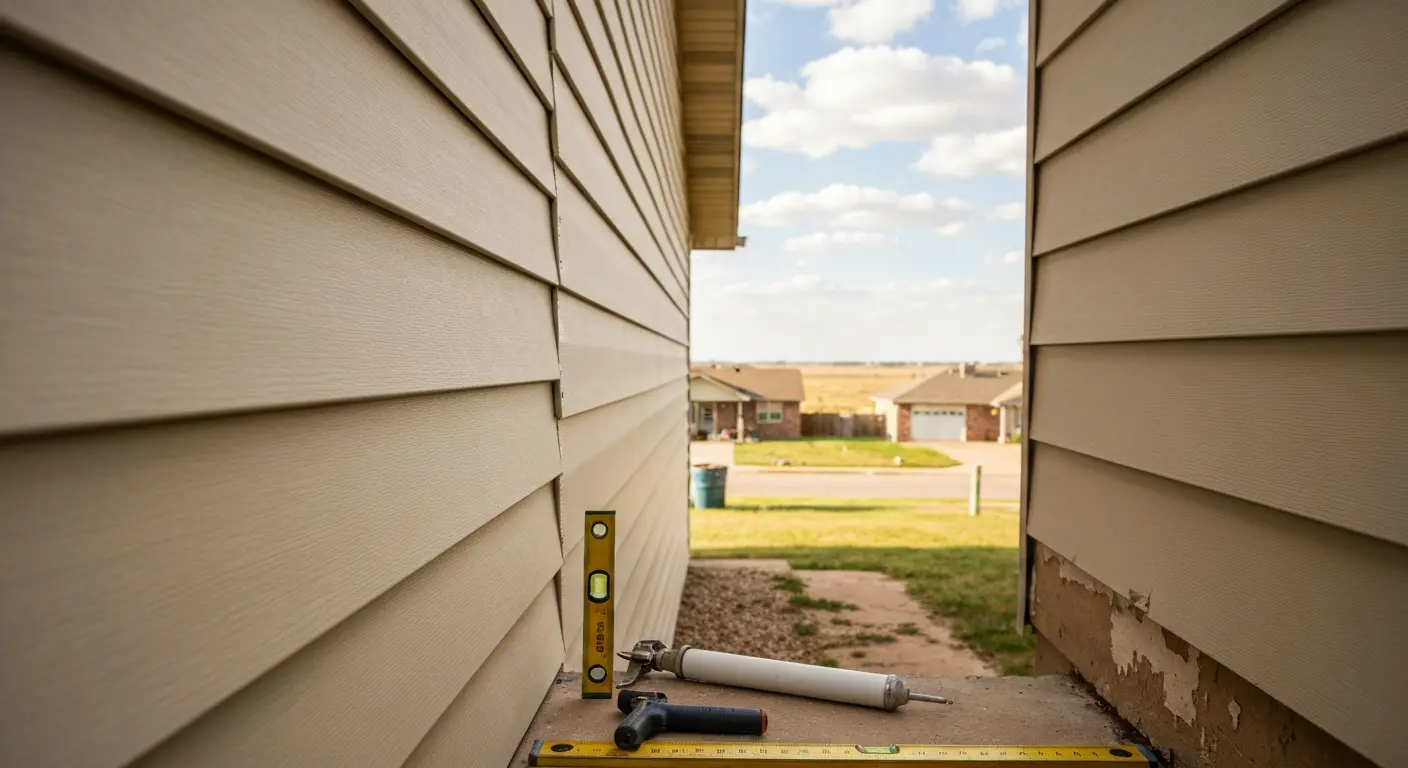 Siding repair work