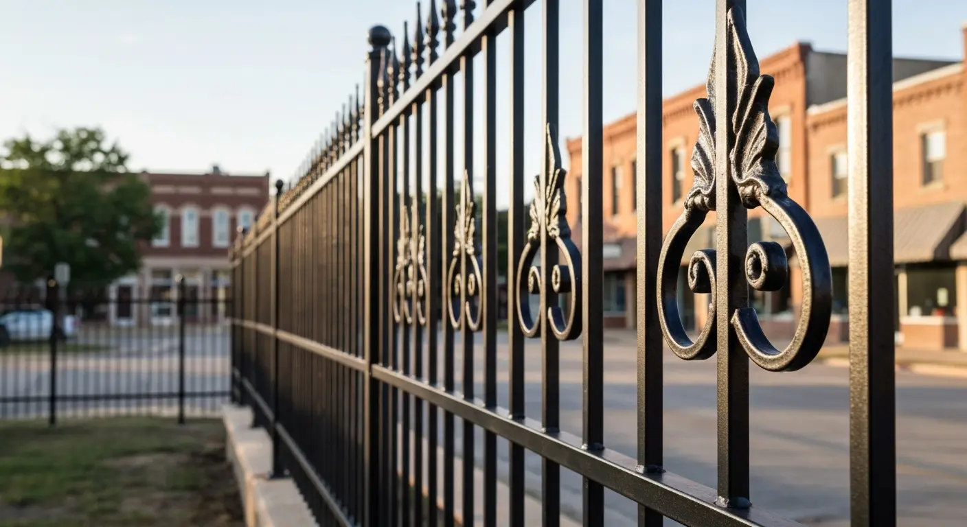 Ornamental fence detail