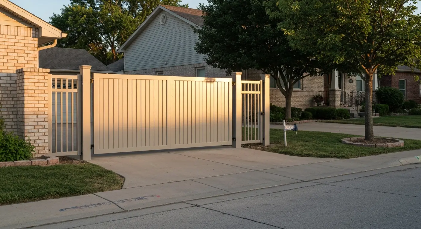 Driveway gate installation