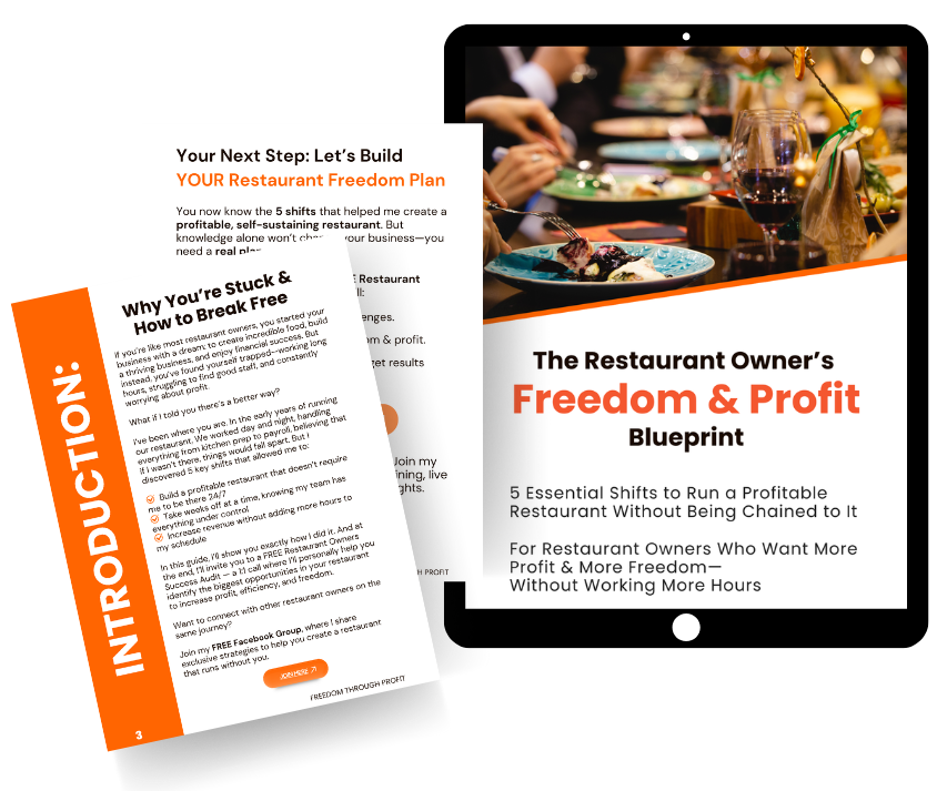 The Restaurant Owner's Freedom & Profit Blueprint cover