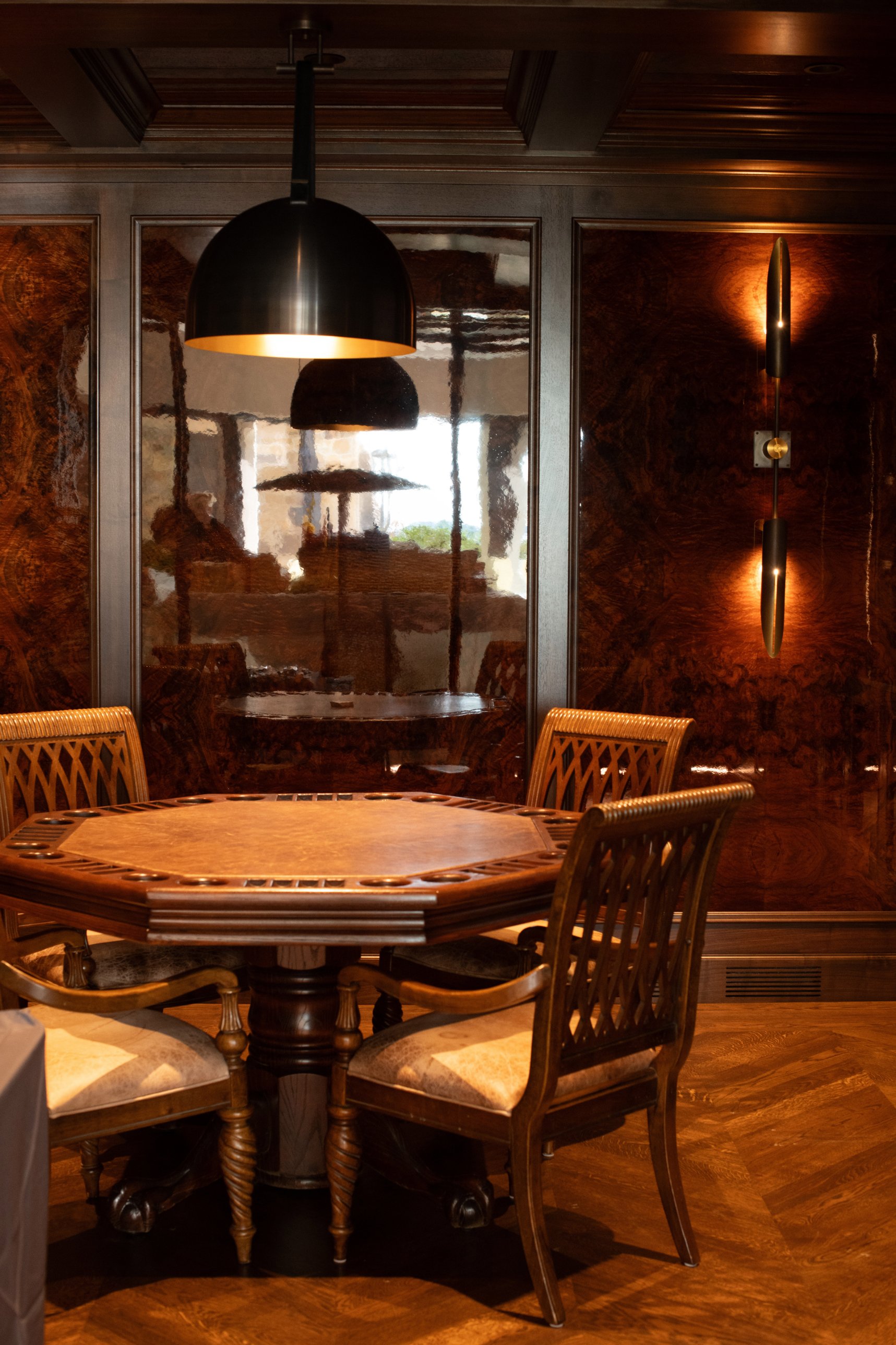 The card room at Motion and Muse