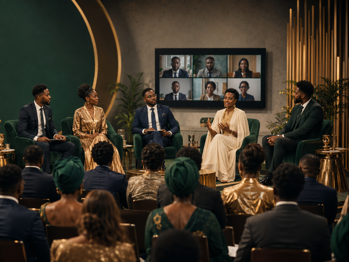 African and diaspora leaders collaborating