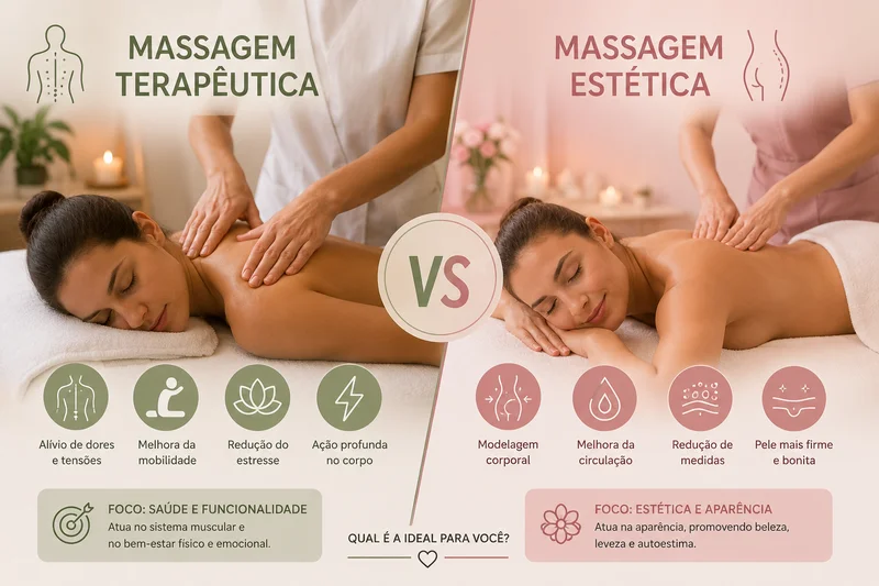 Massagem Terapêutica vs Estética: Qual a diferença?