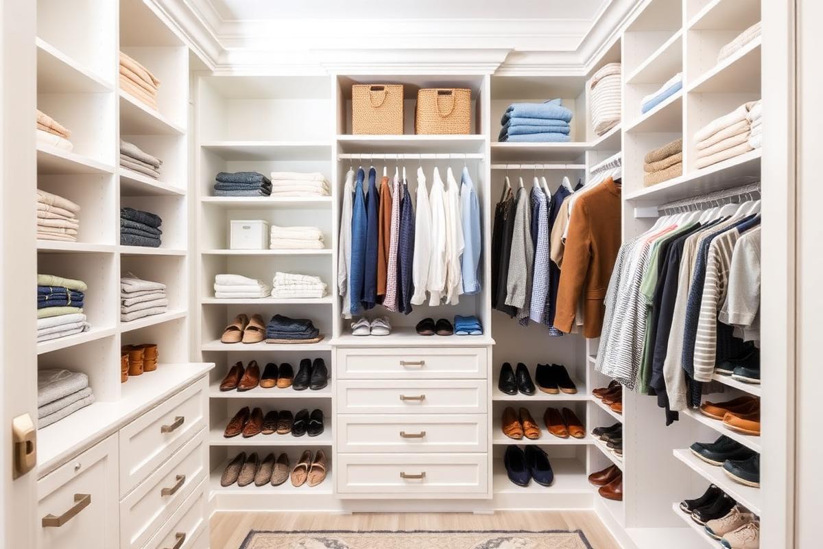 Luxury walk-in closet designed by Coastal Closets