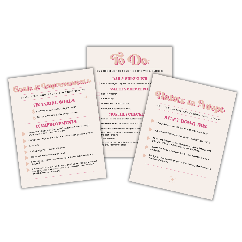 Customized Checklist