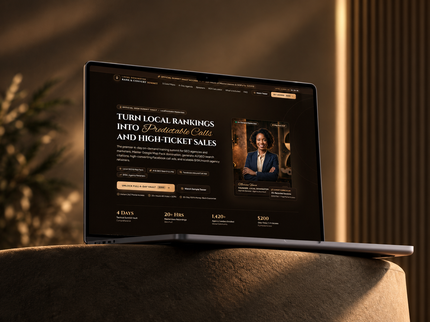 Local Dominator RANK & CONVERT SUMMIT Landing page, Funnels