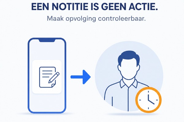 Van gespreksnotitie naar opgevolgde aanvraag