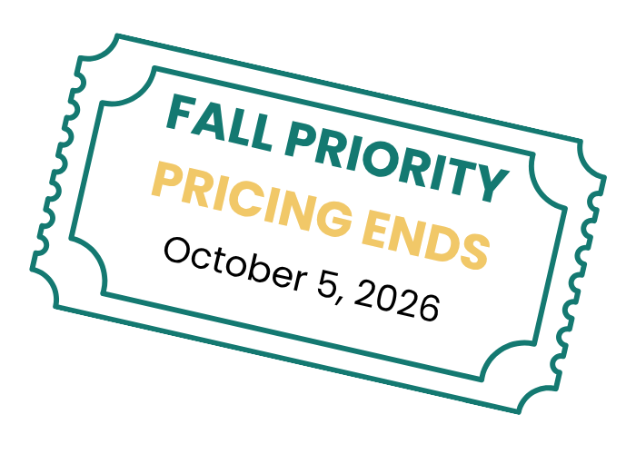 Early-bird pricing, register now