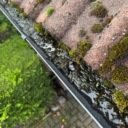 Before Gutter Cleaning Wirral