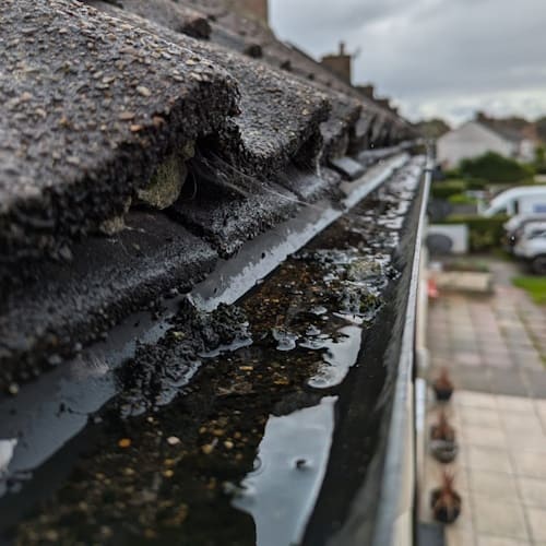 Before Gutter Cleaning Wirral