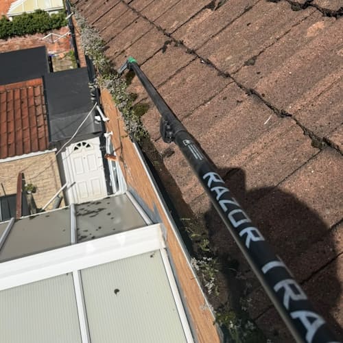 Before Gutter Cleaning Wirral