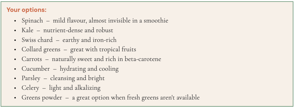 Step 2: Add your veggies options