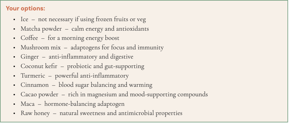 Step 6: Optional Extras