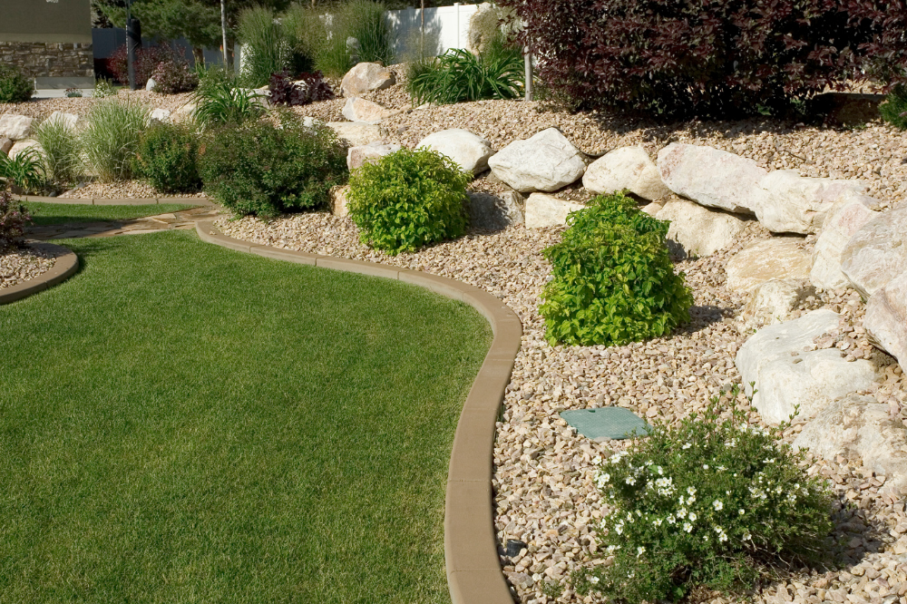 Hudson Valley luxury landscaped residential patio and lawn