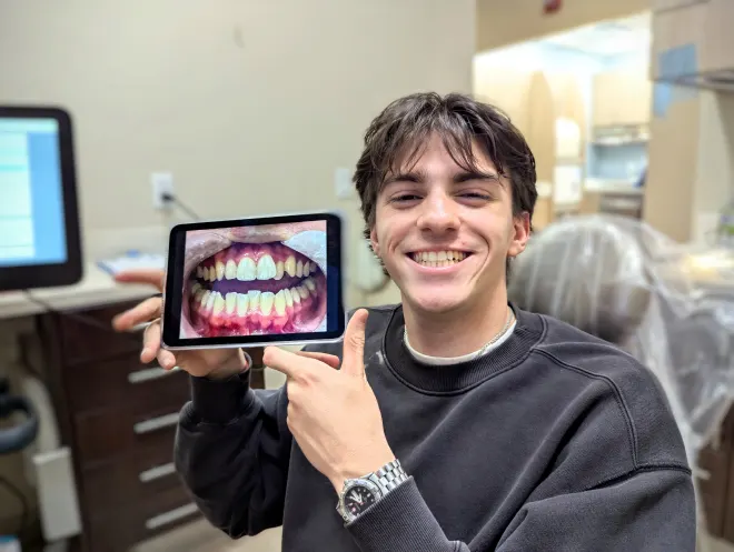Promenade Invisalign patient proud of his results