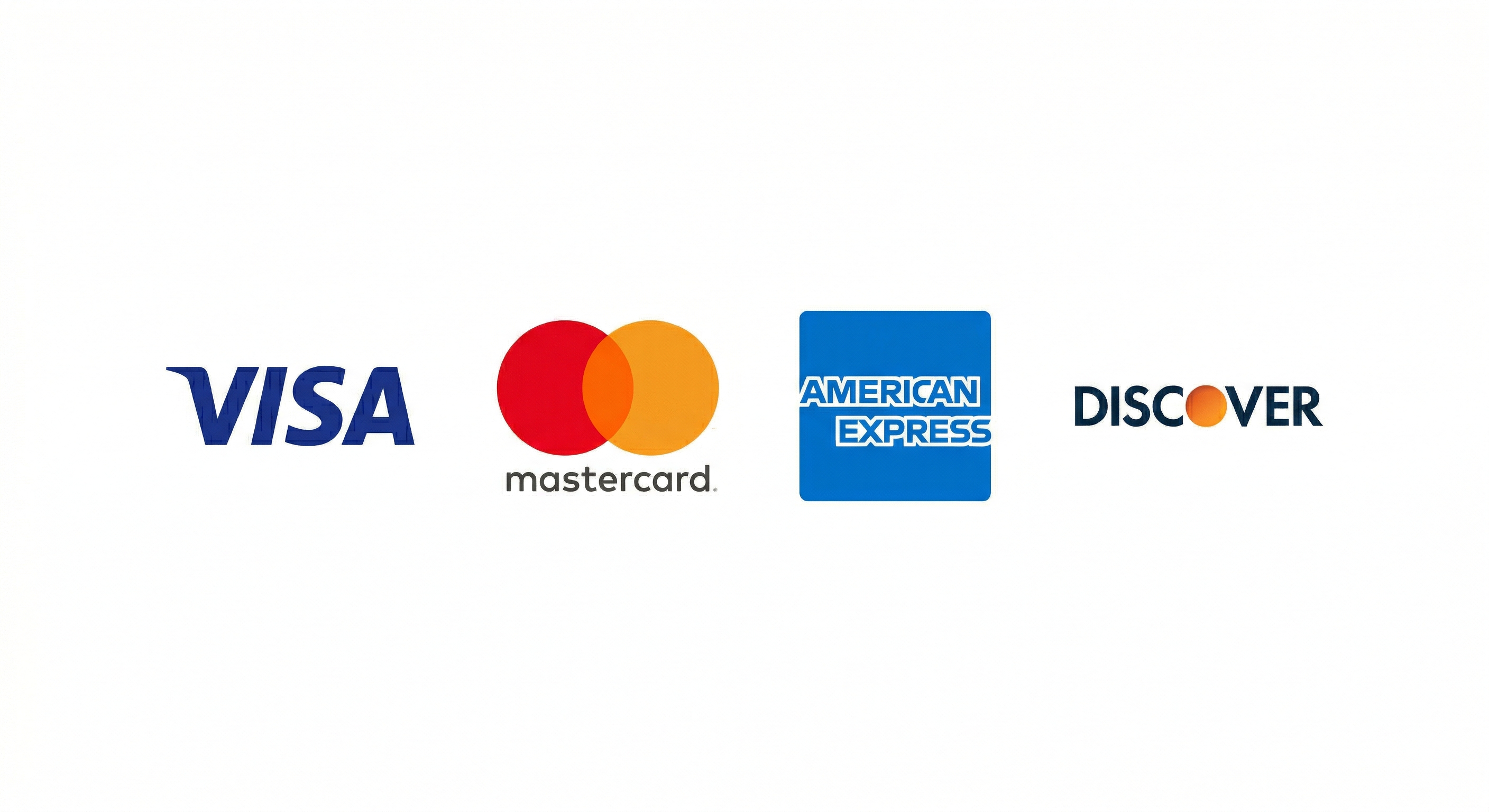 Visa Mastercard American Express Discover
