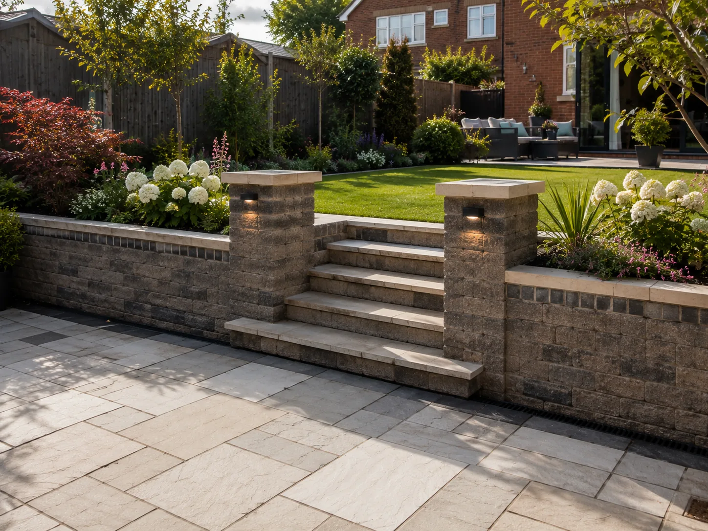 Garden blockwork and brickwork by SP Outdoor Solutions in the North East
