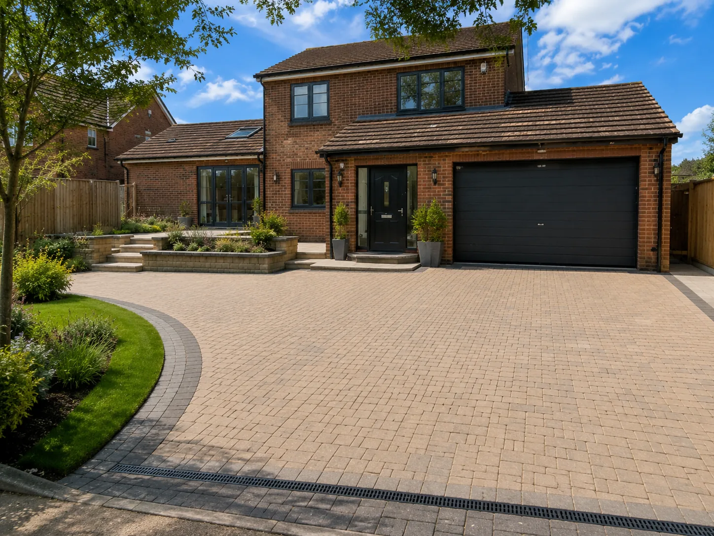 Premium driveway installed by SP Outdoor Solutions in the North East