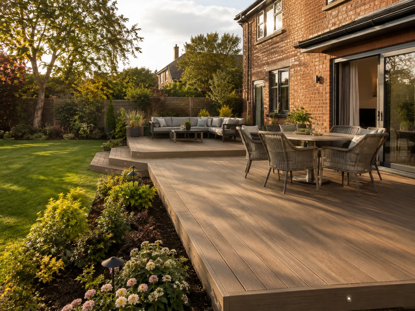 Composite decking built by SP Outdoor Solutions in County Durham