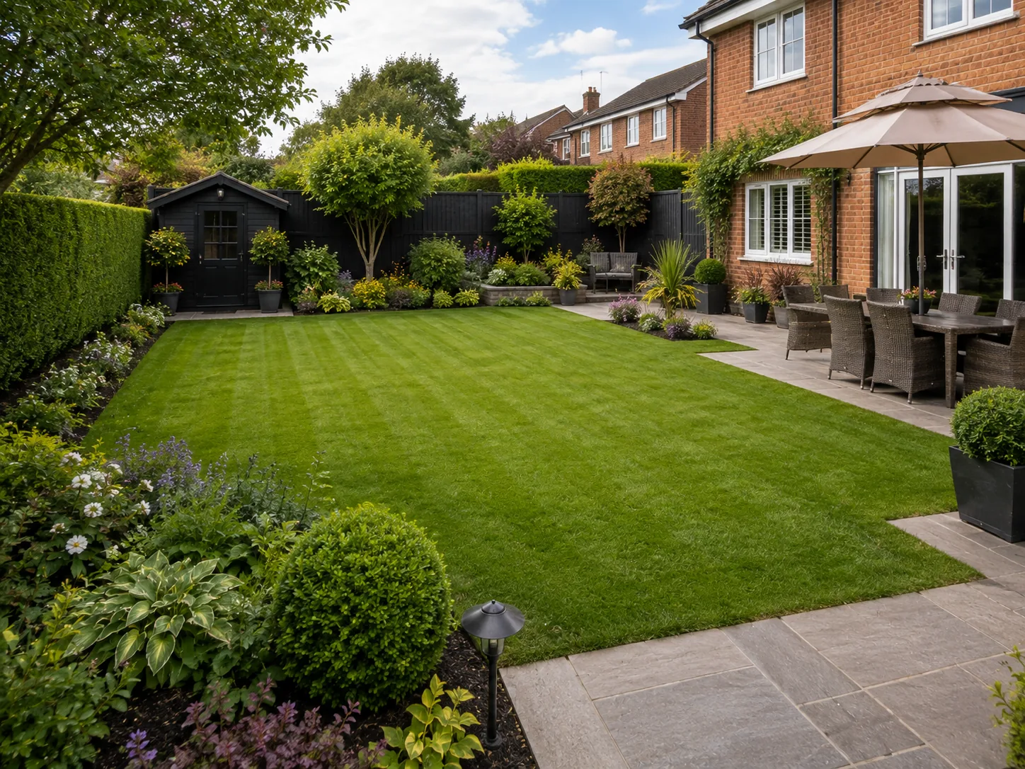 Garden maintained by SP Outdoor Solutions in the North East