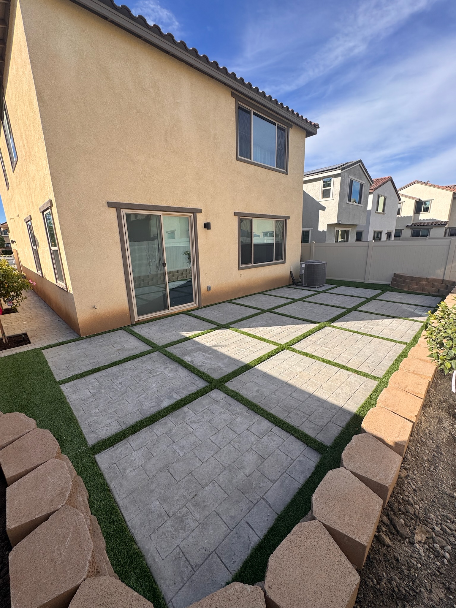 Artificial turf installation Wildomar CA