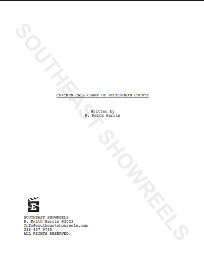 Chicken Call Champ Scene PDF Acting Script