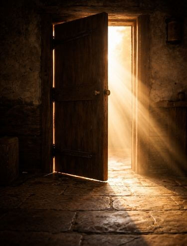 Man sitting alone on rocky outcrop at sunset for reflection and integration