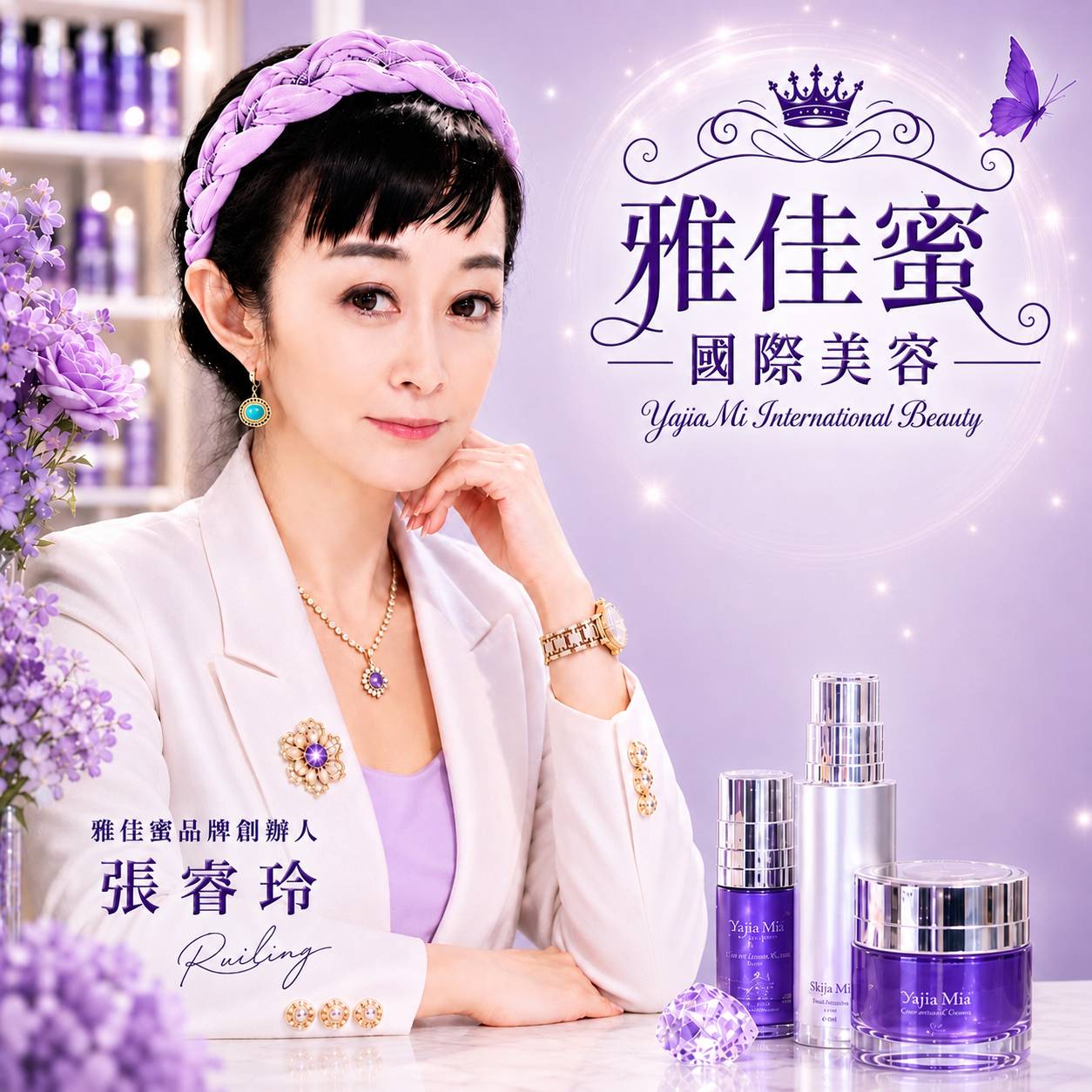 雅佳蜜品牌創辦人 張睿玲（薇薇安）老師