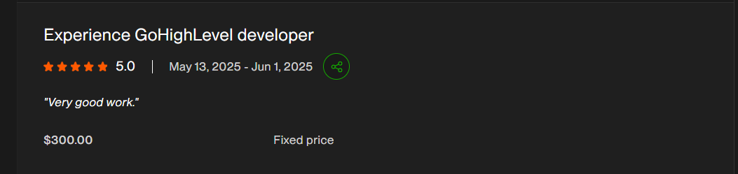 Client review screenshot