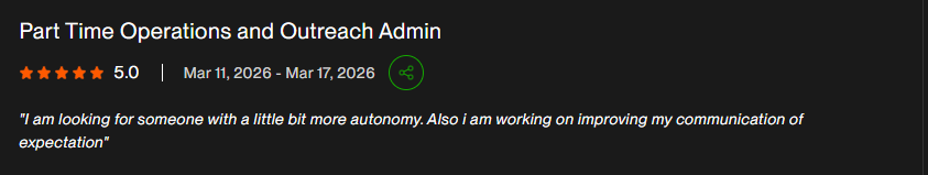 Client review screenshot