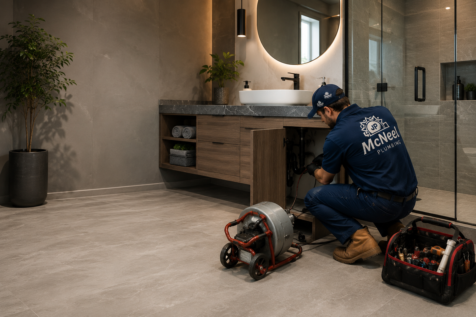 McNeel Plumbing van