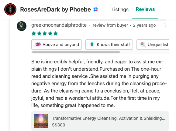 Carousell (Singapore) reviews for RosesAreDark