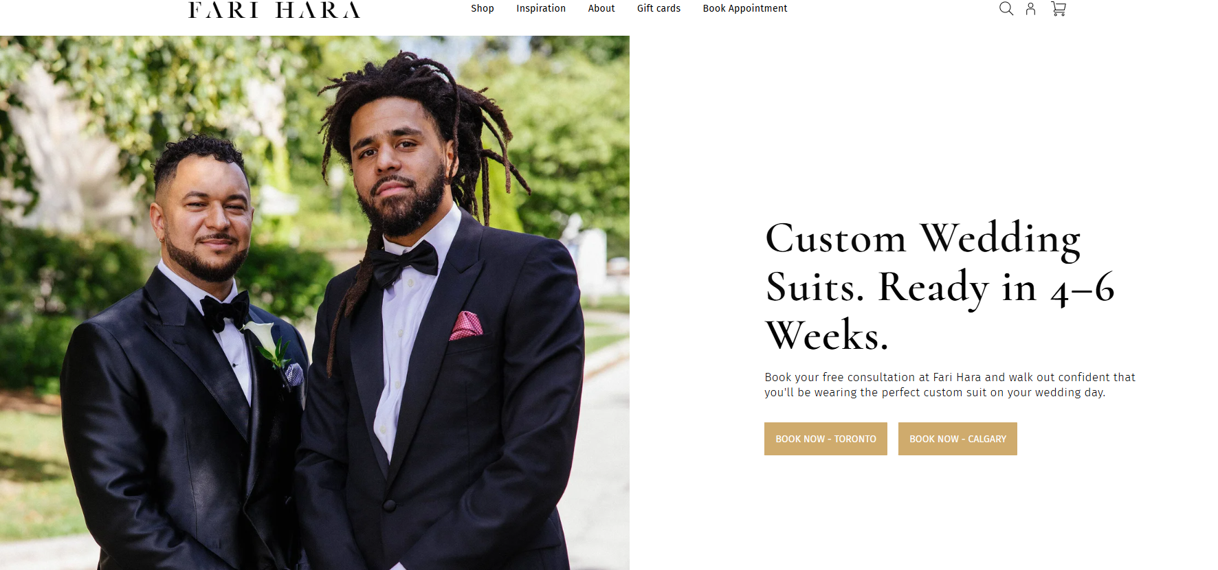 Campaign landing page screenshot
